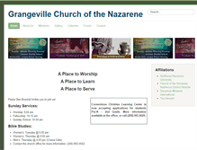 Tablet Screenshot of grangevillenazarene.org